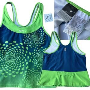 Nike Kaleidoscope Fractal Geo Pattern Sports Tank Sz M